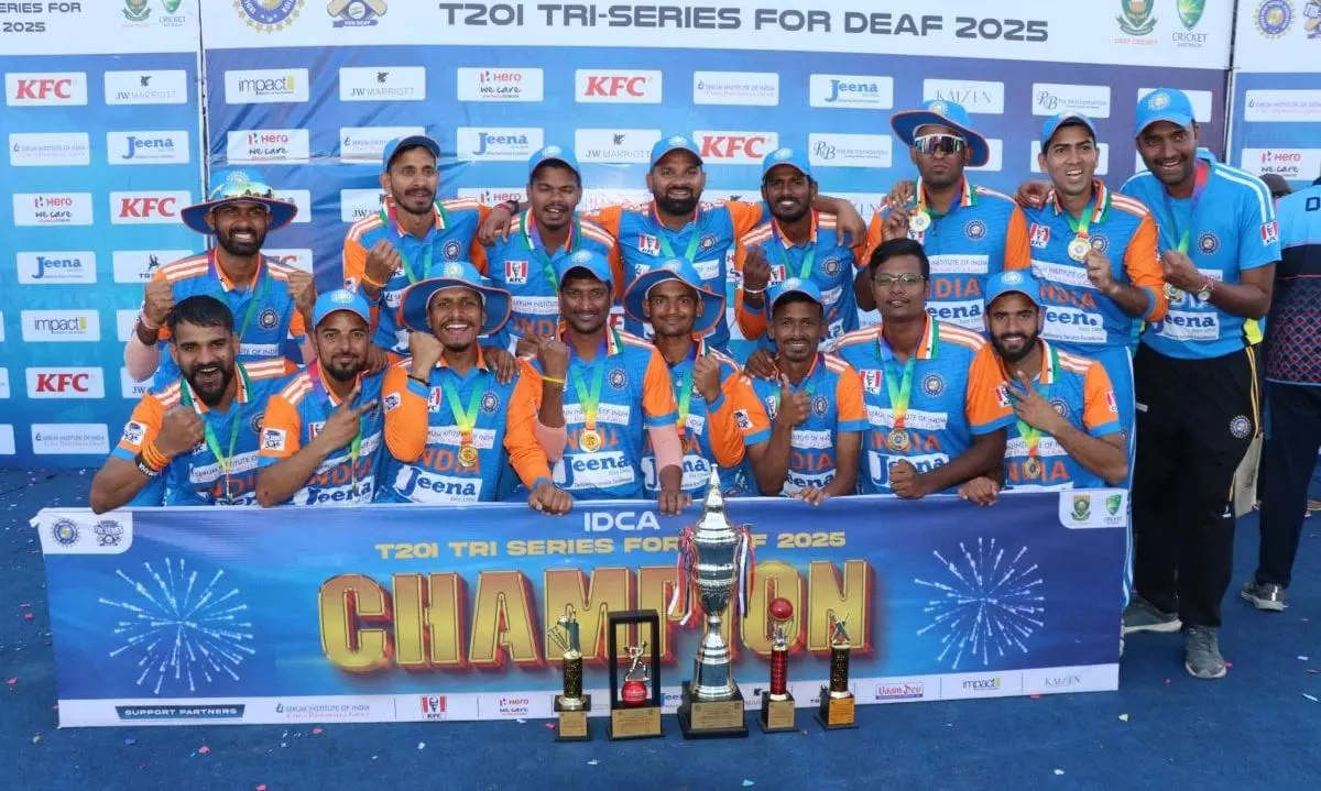 T20I tri-series for Deaf: India beats Australia, hoists title