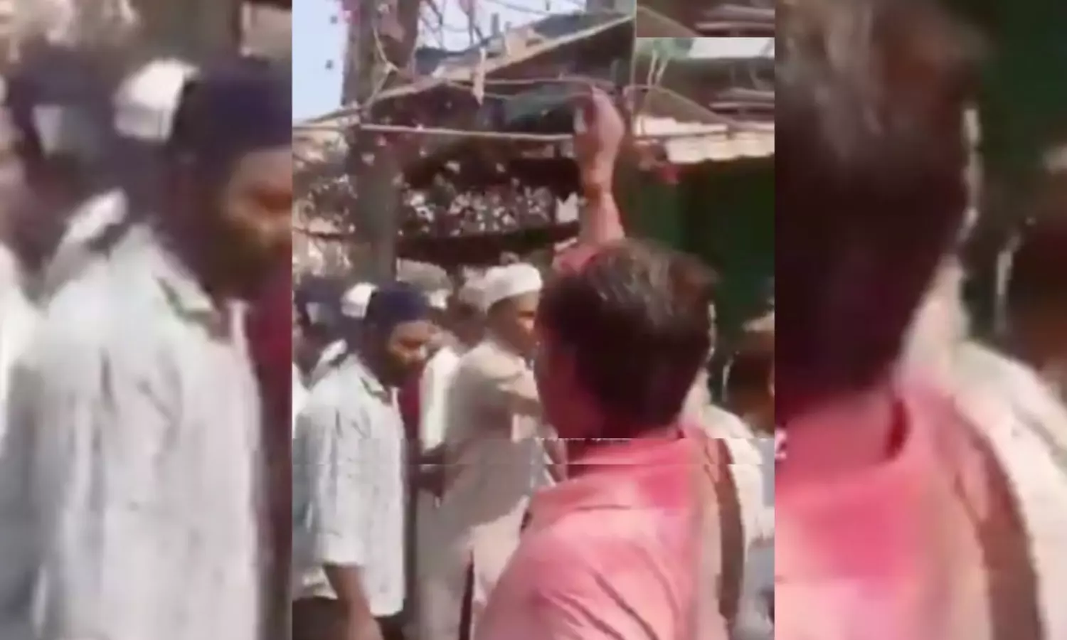 Muslims showered with flowers amid Holi celebrations