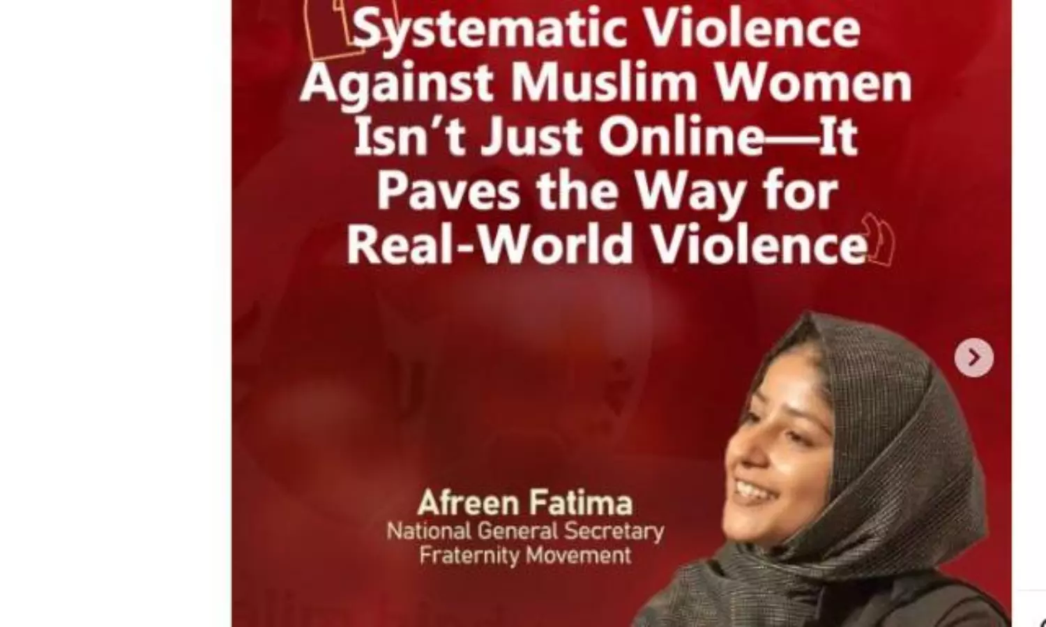 AI sexual violence images of Muslim women are part of organised hate: Fraternity Movement
