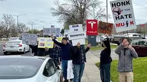 anti-elon musk protests