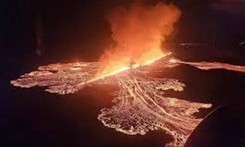 Grindavik volcano eruption