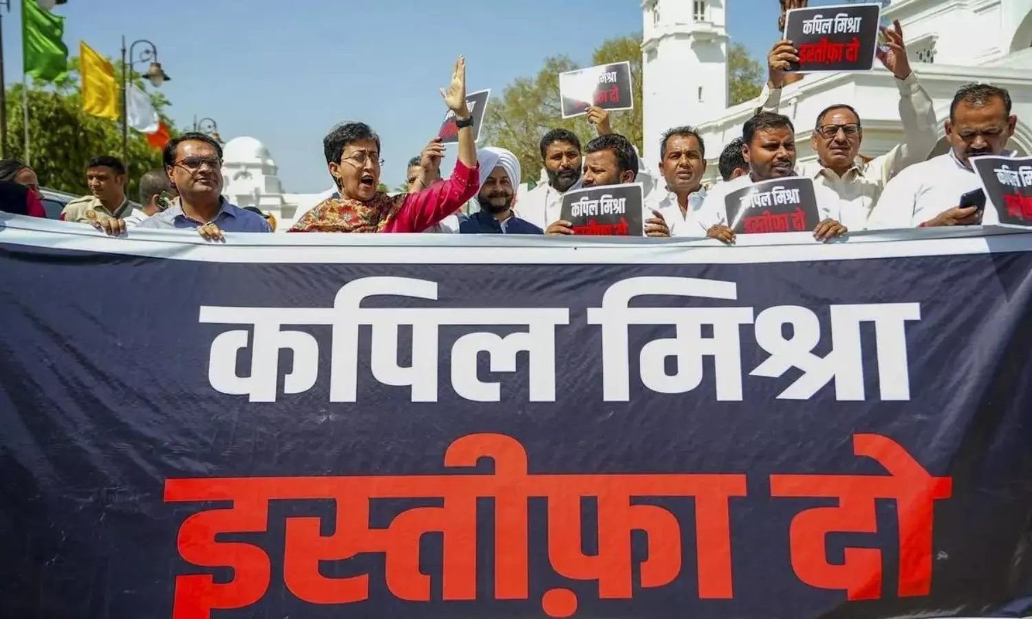 Delhi Speaker suspends 12 AAP MLAs over protest demanding Kapil Mishras resignation