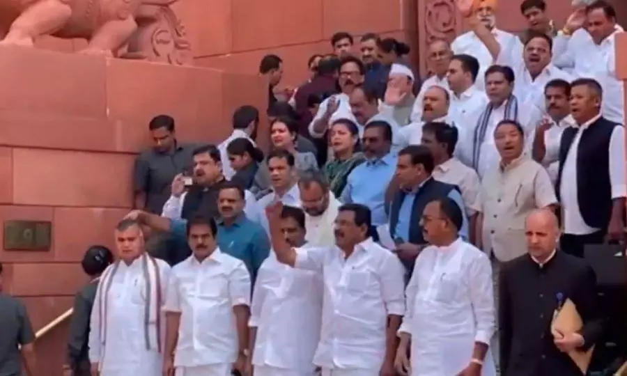 Congress protests US imposition of reciprocal tariffs on India