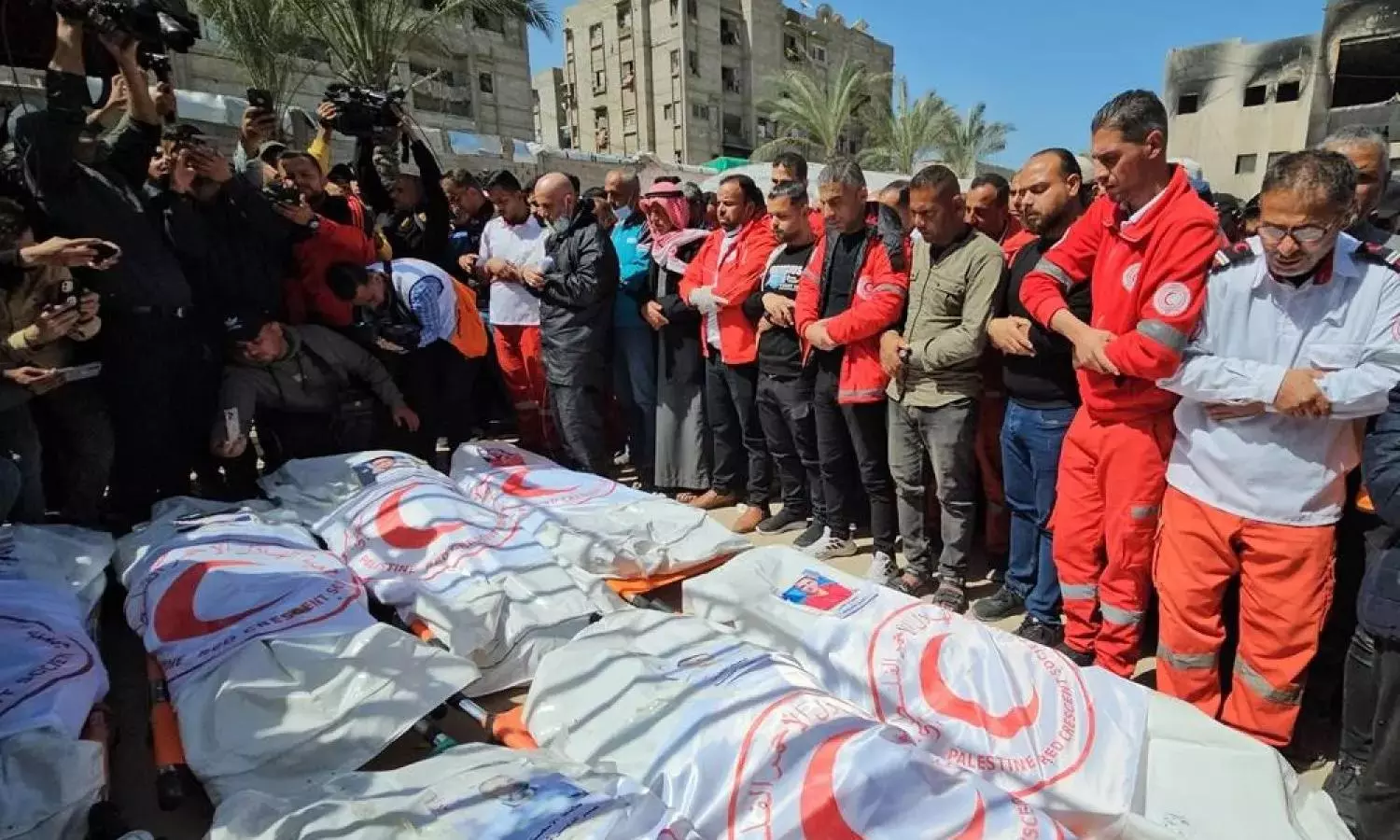 Autopsies show Israeli forces shot Gaza medics with intent to kill: Red Crescent