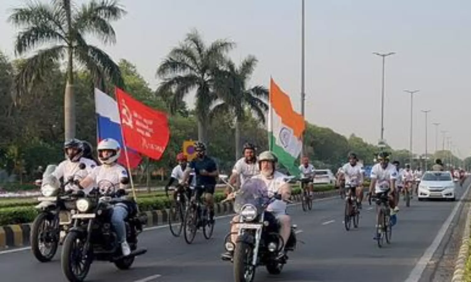 78 years of India, Russia diplomatic relations celebrated with cycle rally