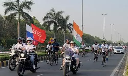 78 years of India, Russia diplomatic relations celebrated with cycle rally