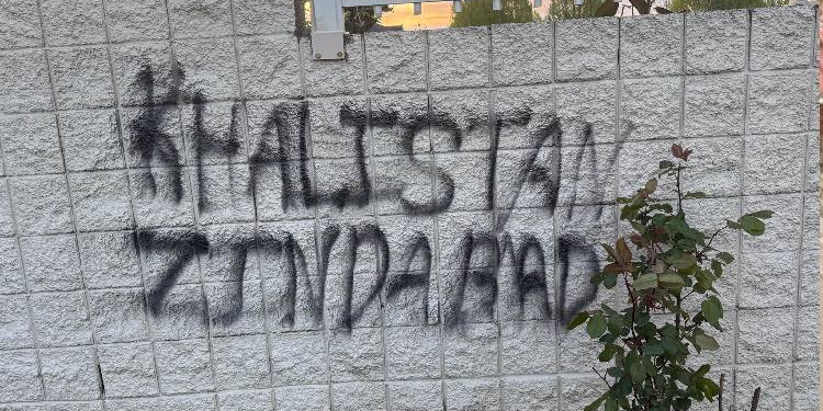 Pro-Khalistan graffiti defaces gurdwara in Canada
