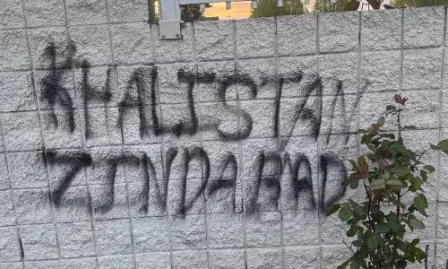 Pro-Khalistan graffiti defaces gurdwara in Canada