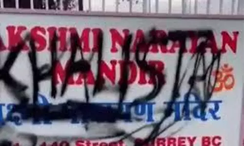 Pro-Khalistan graffiti
