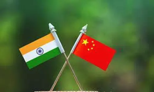 India China flag
