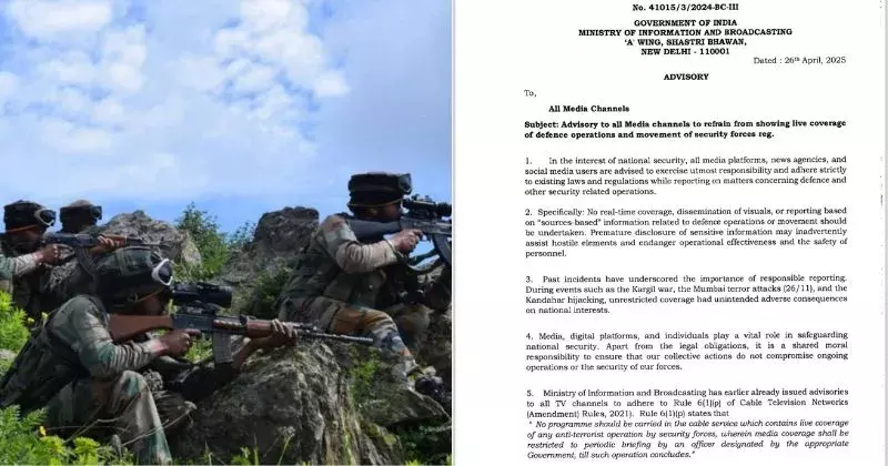 Govt directs media to refrain from live coverage of military operations