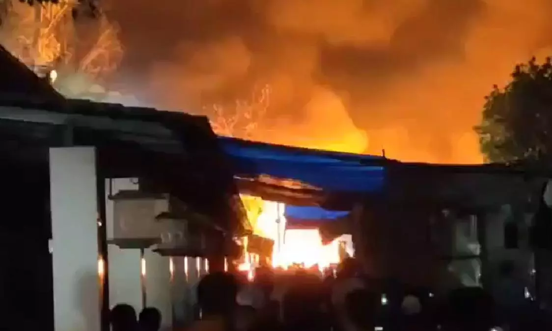 Massive fire at Dilli Haat, 24 shops gutted; no casualties reported