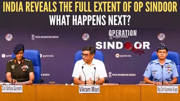 Col. Sofiya Qureshi, Wing Commander Vyomika Singh steer Op Sindoor briefing