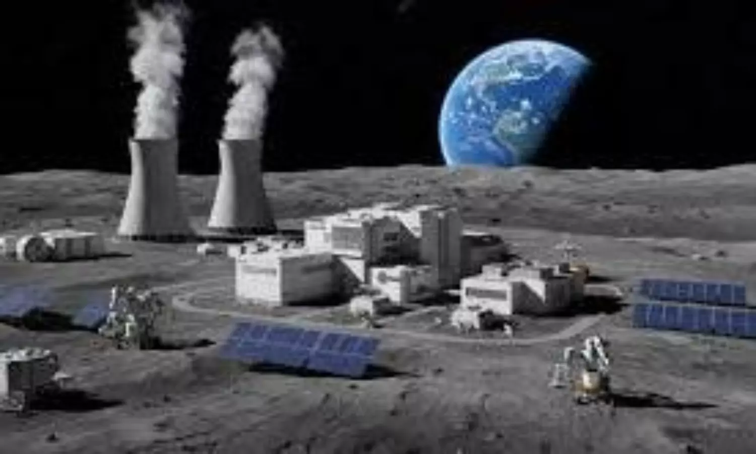 lunar nuclear power station