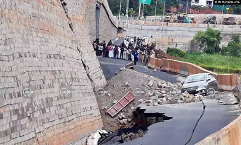 Highway collapse: Kerala CM says state PWD has no role