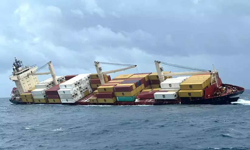 All crew members safely rescued after Liberian ship capsizes off Kerala coast