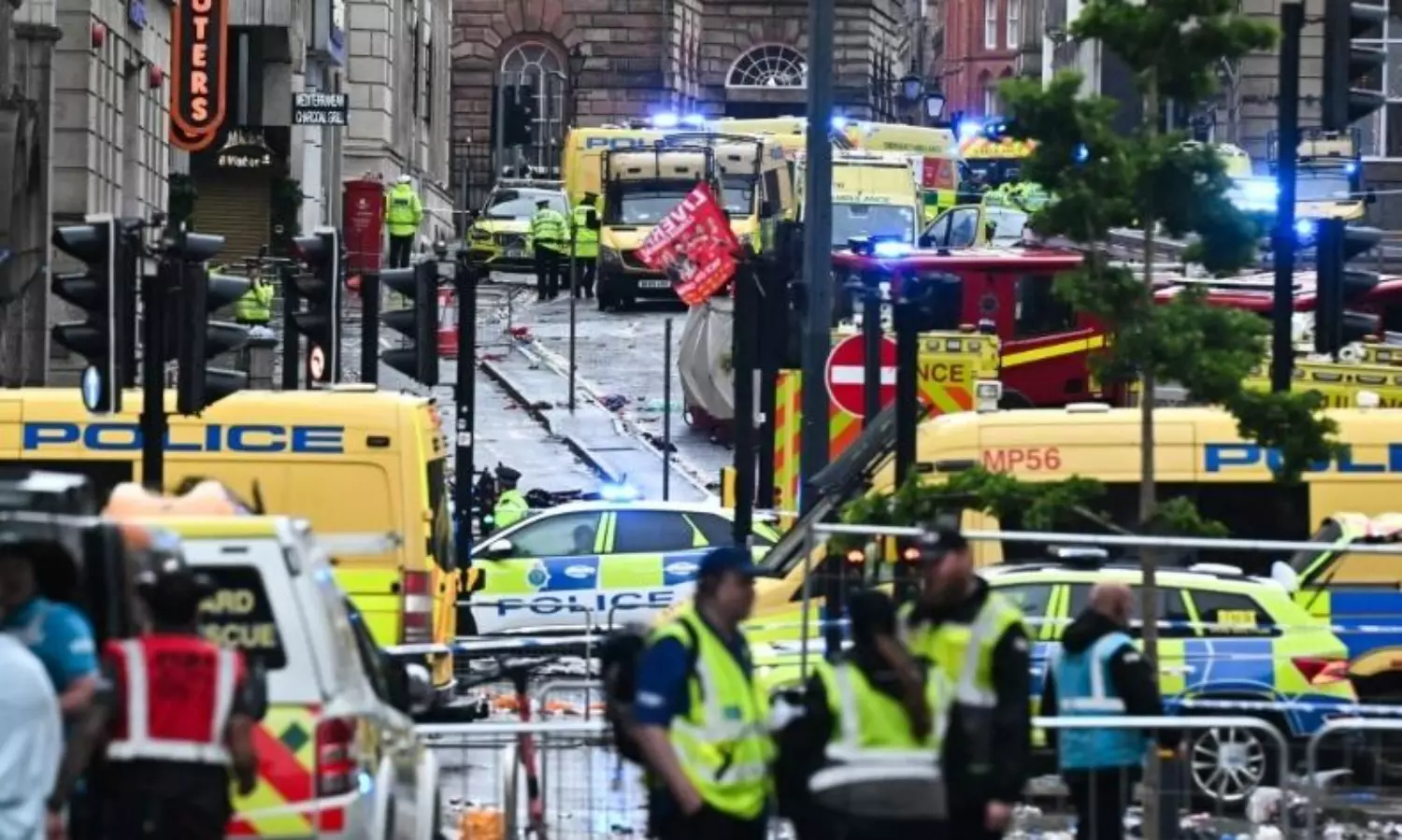 50 injured as car ploughs Liverpool Football Club victory parade