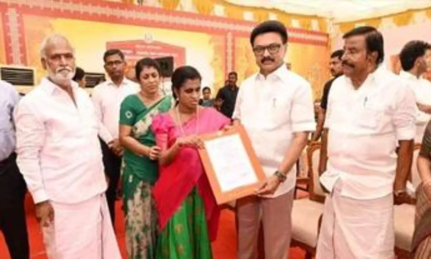 Visually challenged woman appointed by CM Stalin as ‘Othuvar’ in temple