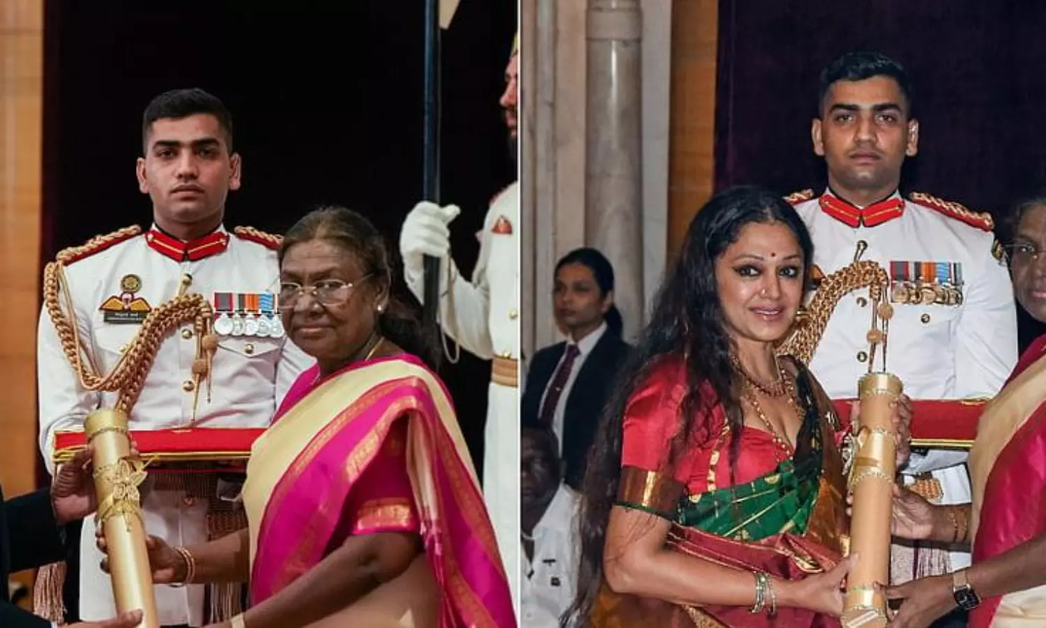 President Murmu confers Padma awards to ex-CJI Khehar, dancer Shobana