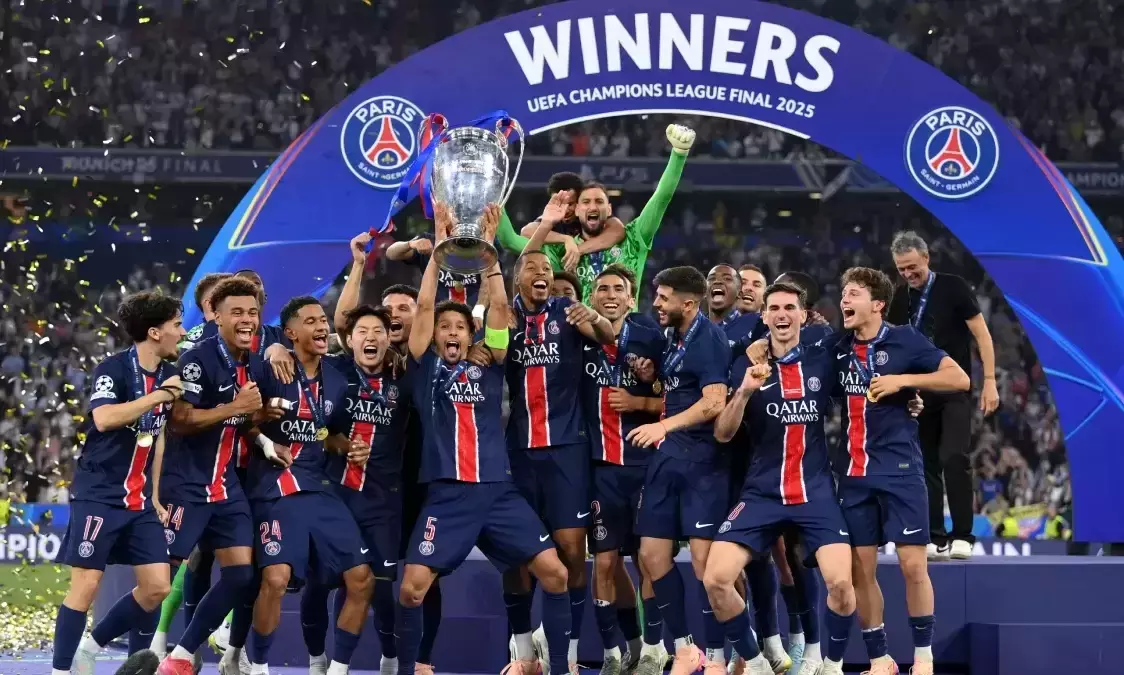 PSG lifts first Champions League title with record-breaking win over Inter
