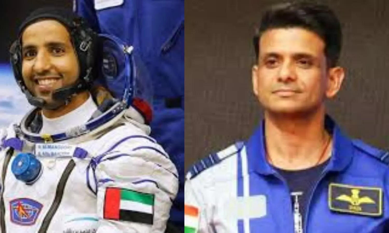 Group Captain Shubhanshu Shukla, Hazzaa AlMansoori, the UAE’s first astronaut