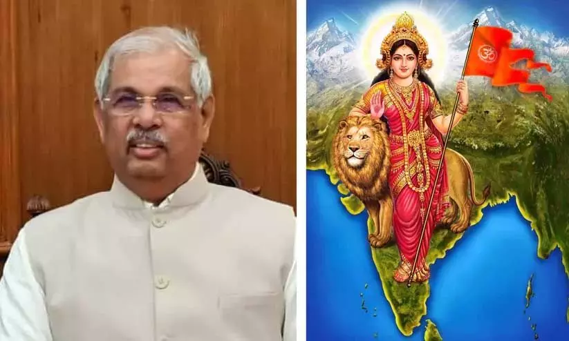RSSs Bharat Mata pic: Kerala minister boycotts event at Raj Bhavan