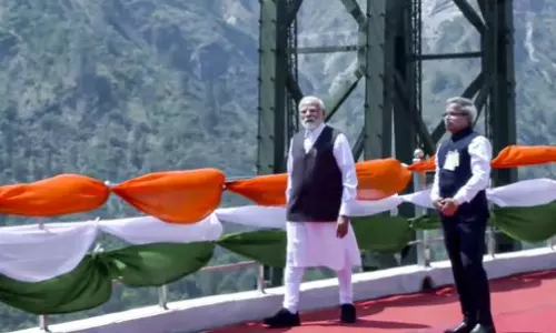 PM Modi inaugurates worlds highest railway bridge over Chenab in J&K