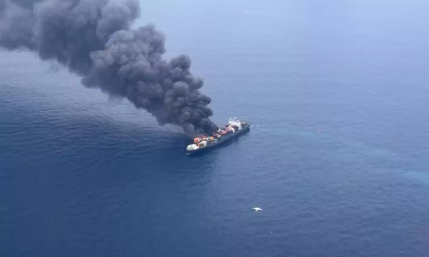Fire breaks out on Singapore-flagged cargo ship off Kerala coast