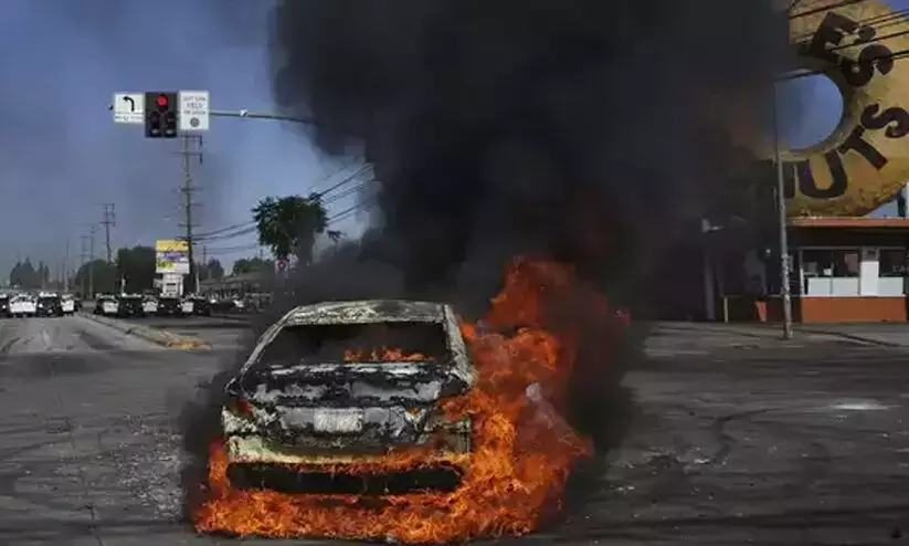 Tensions escalate in Los Angeles after forces and protesters clash