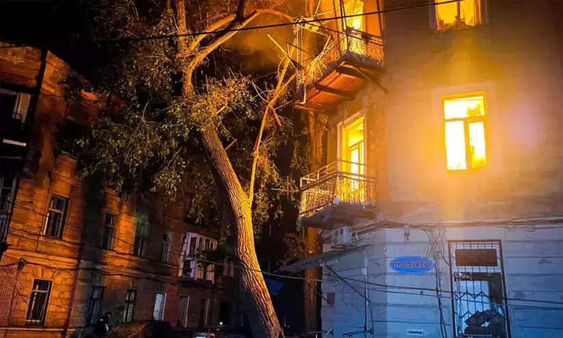 Russia blasts Ukraine with waves of drones, missiles