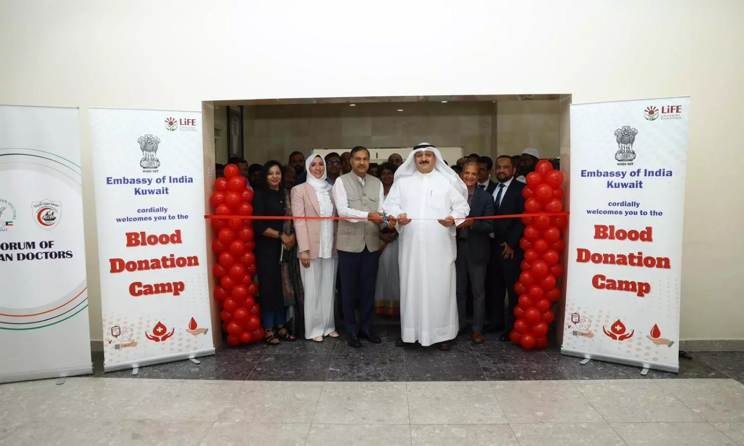 Indian Embassy in Kuwait holds blood donation camp