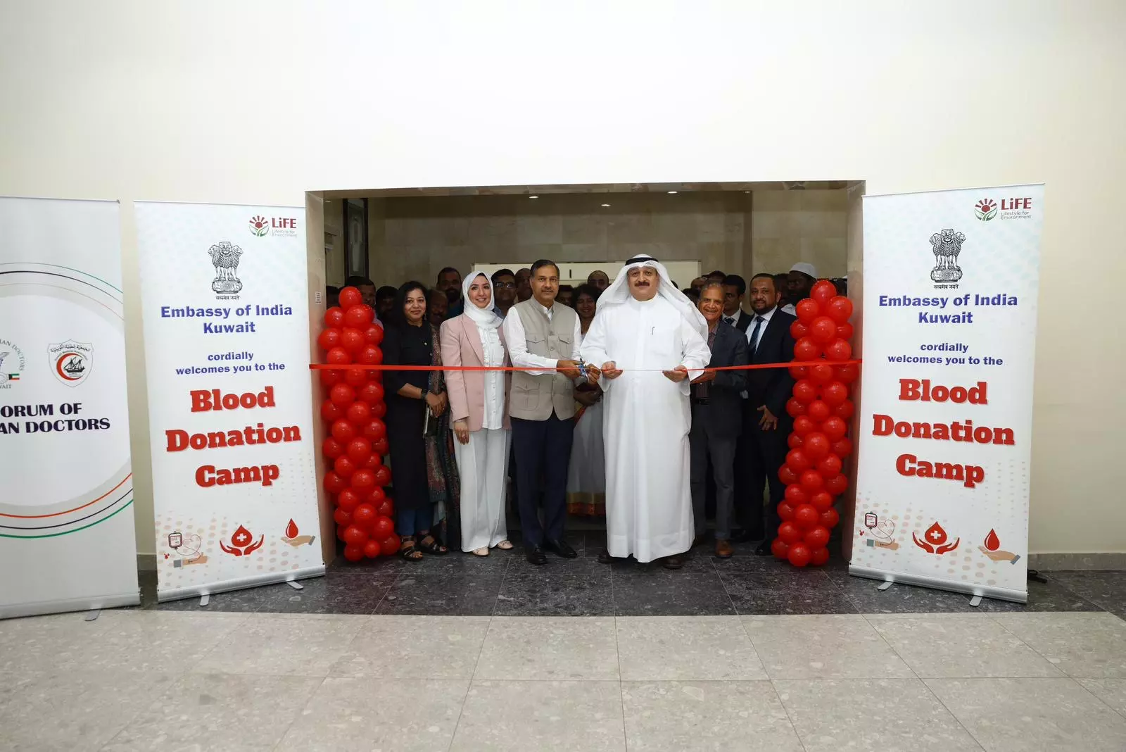 Indian Embassy in Kuwait holds blood donation camp