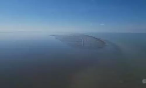 new island in caspian sea