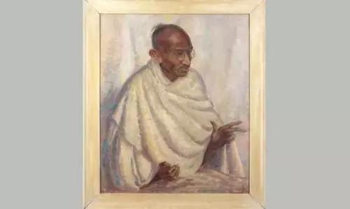 Mahatma Gandhi’s rare portrait up for sale next month in UK