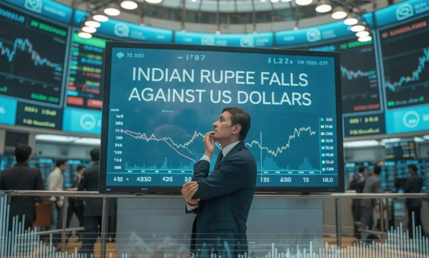 Rupee falls! Weakening for 3rd straight session!!