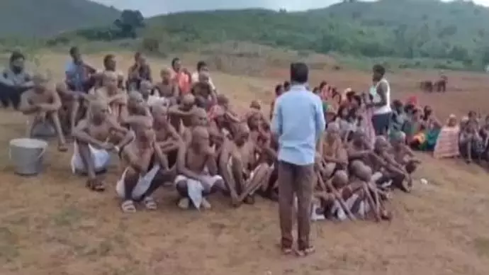 Intercaste marriage: 40 tribals were forced to tonsure heads in Odisha