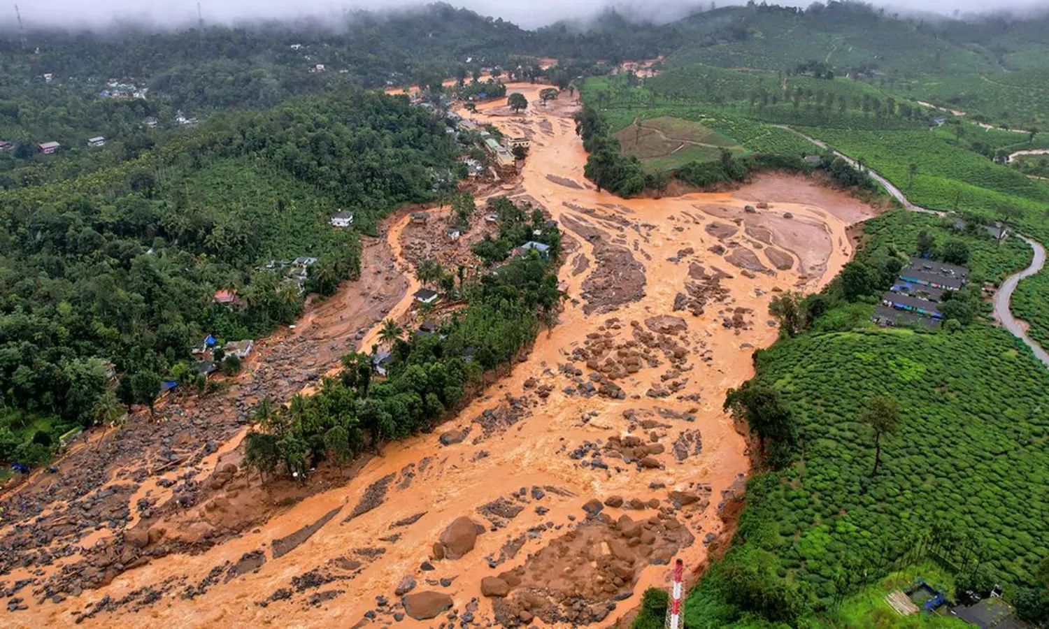 Heavy rain triggers fresh flood fears in Wayanad’s Chooralmala