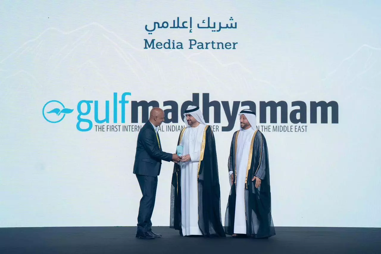 Gulf Madhyamam honoured at Sharjah Excellence Award ceremony