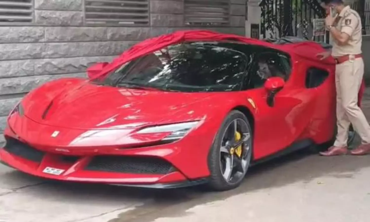 Tax officials in Bengaluru seizes 7.5 Crore Ferrari for tax evasion