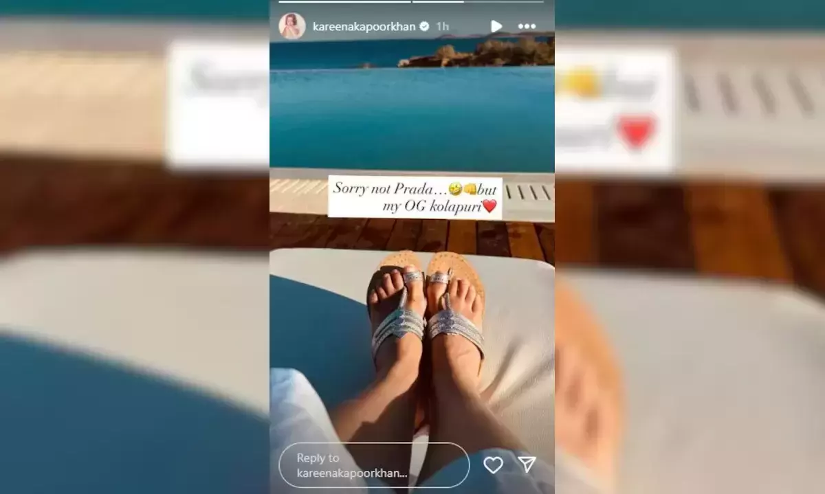 Kareena Kapoor takes a dig at Prada over Kolhapuri chappal row