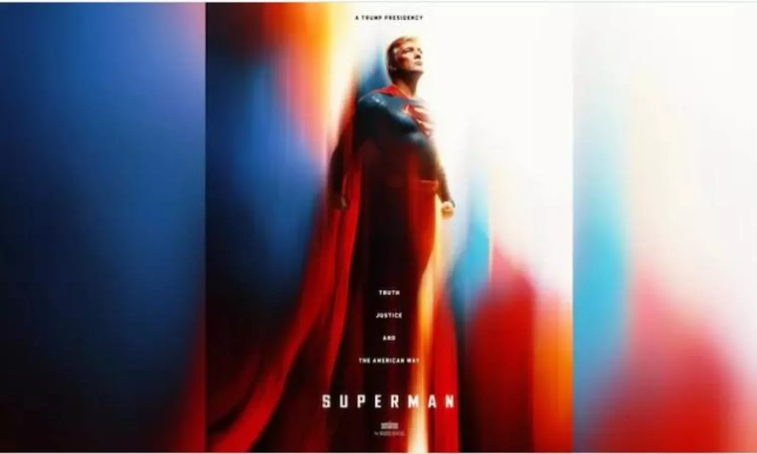 White House posts picture of Trump as Superman, gets trolled