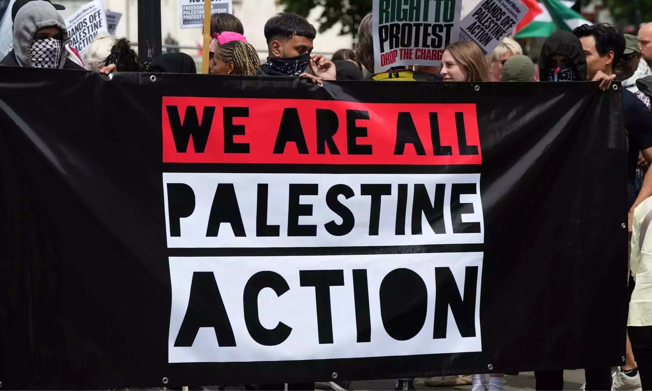 Protests backing pro-Palestinian group: UK arrests 70 plus people