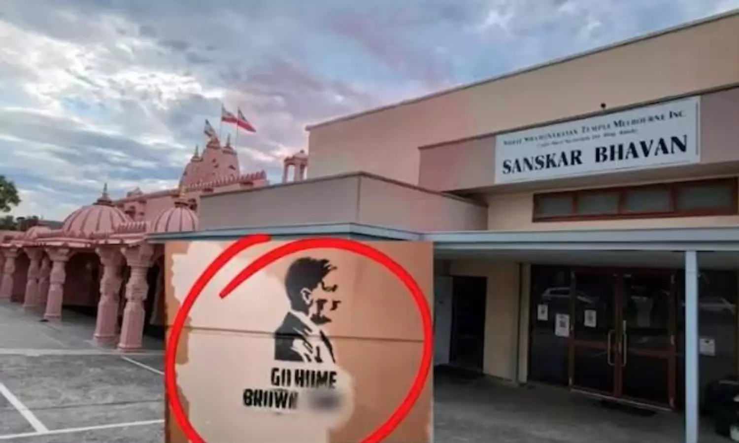 Hindu temple and Asian eateries defaced with hate graffiti in Australia amid rising racial tensions