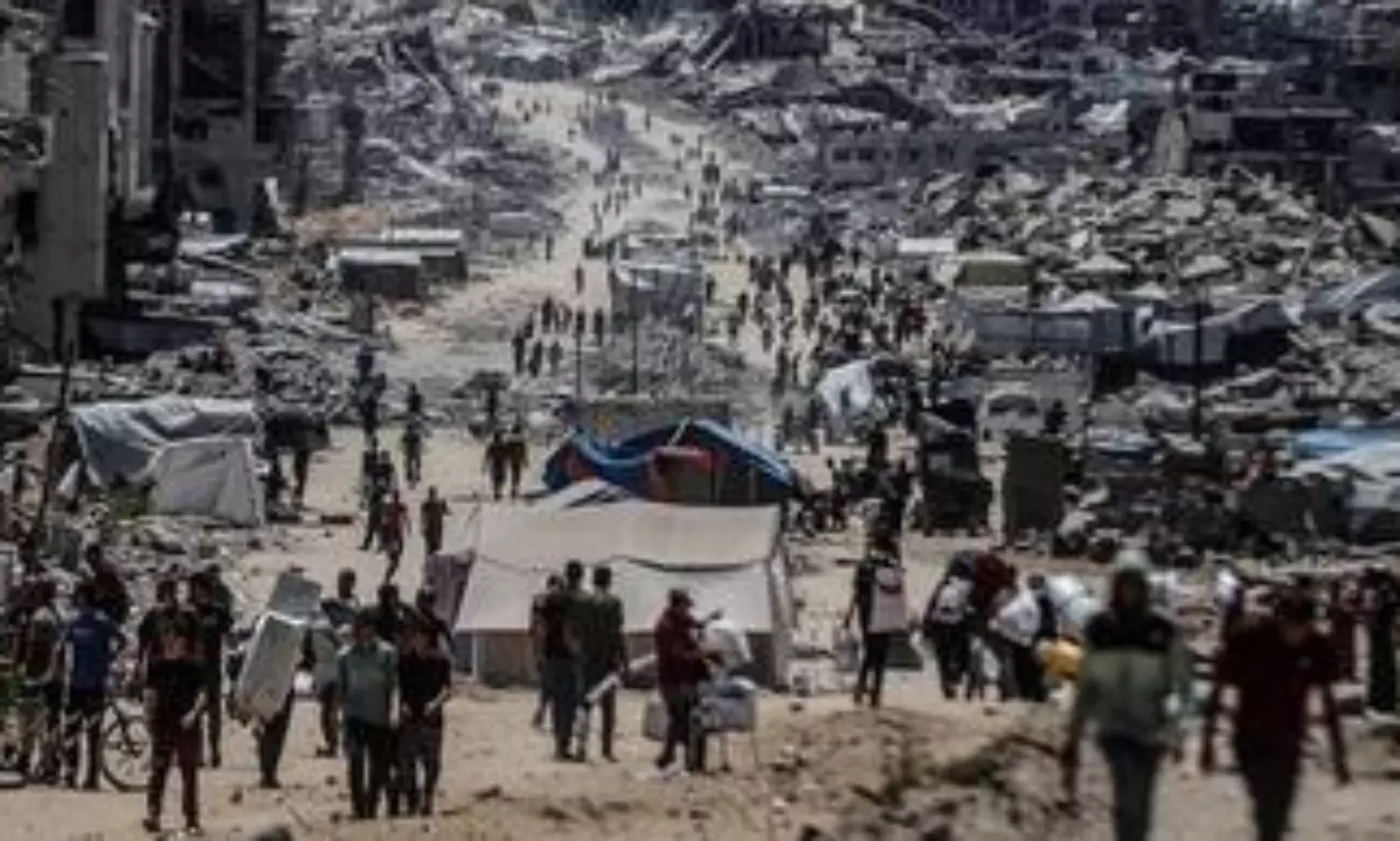 Aid trucks start moving from Egypt to besieged Gaza Strip