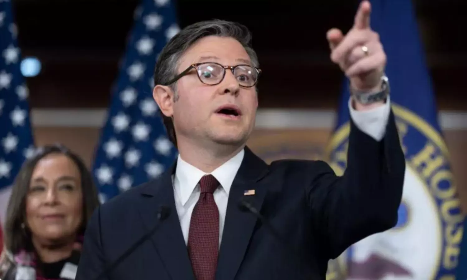 Mike Johnson supports Israeli settlers during visit to occupied West Bank