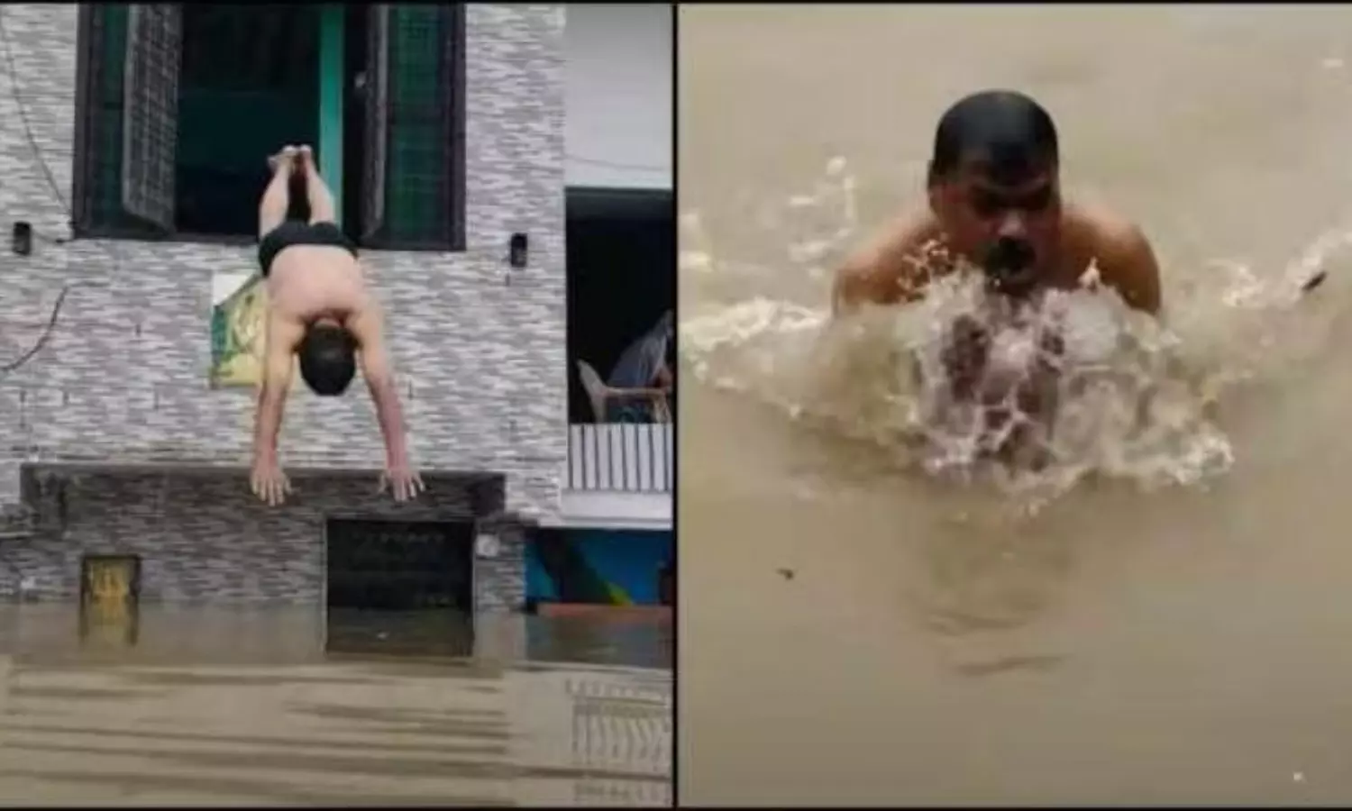 Ganga means so much to me: UP cop swims in the floodwater in his home