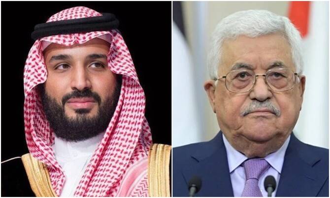 Saudi Crown Prince, Palestinian president coordinate ahead of New York Peace Conference