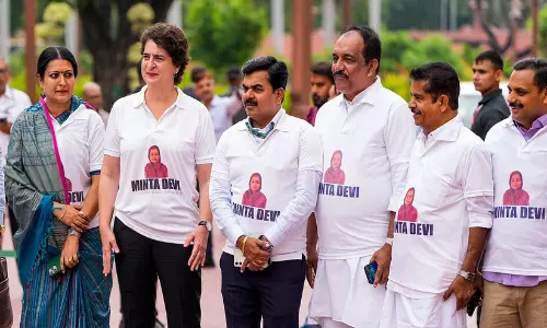 Oppn holds T-shirt protest against SIR, vote chori in Parliament premises