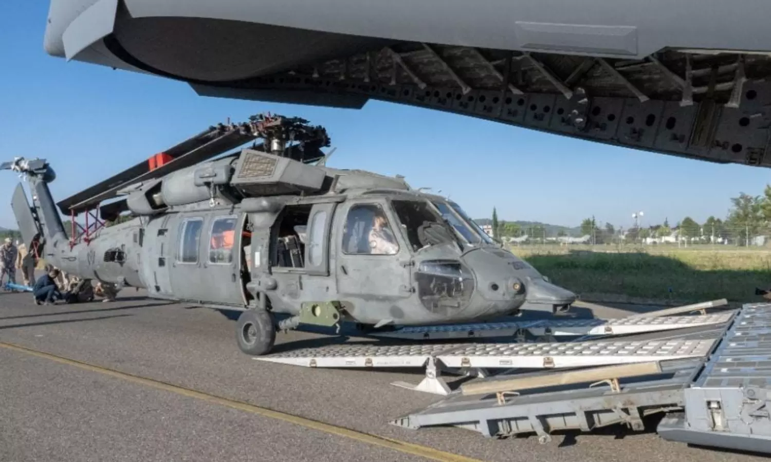 UAE deploys helicopters to battle Albanian wildfires, drops 400,000 litres of water