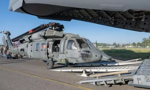 UAE deploys helicopters to battle Albanian wildfires, drops 400,000 litres of water